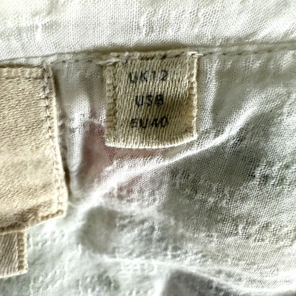 Vanessa Virginia Embroidered Pom Pom Peasant Blouse Anthropologie Womens 8 Boho - Picture 11 of 14